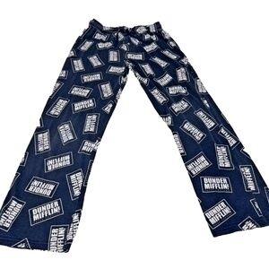 The Office Dunder Mifflin Lounge Pants; Black/White Logo; Size Large